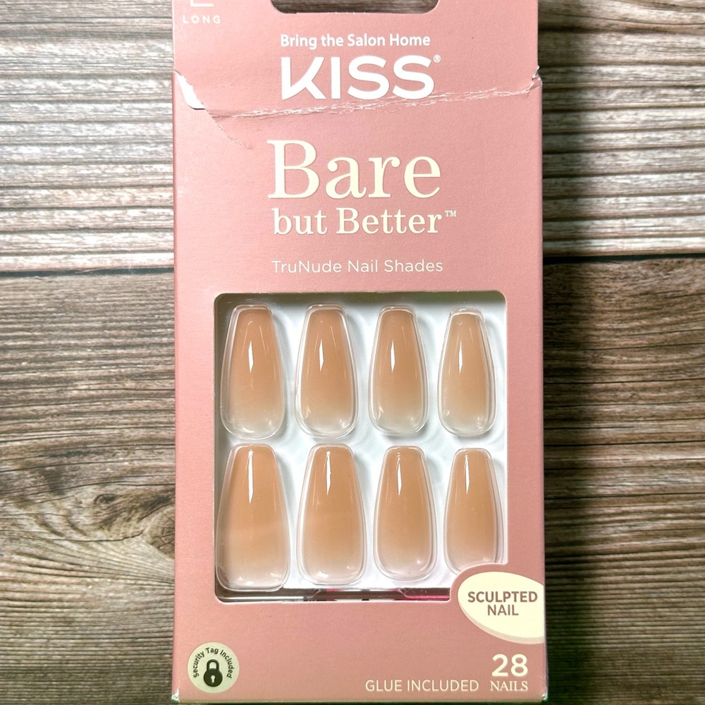 Kiss Bare but Better Long Press-On Nails - TruNude BN02